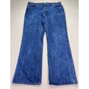 Vintage 80s Levis 517 Orange Tab Mens 42 Bootcut Denim Jeans SINGLE BUTTON #8